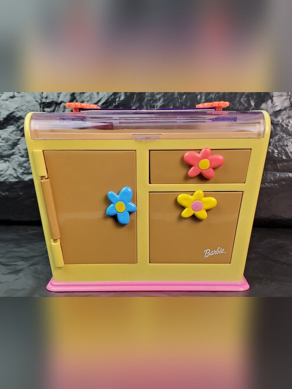Mattel VTG 2002 Barbie Magical Jewelry Box w/ Magnetic Rings RARE - READ - GUC
